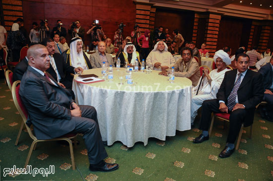  جانب من الحضور لمؤتمر تدشين المجلس القومى للقبائل العربية -اليوم السابع -4 -2015